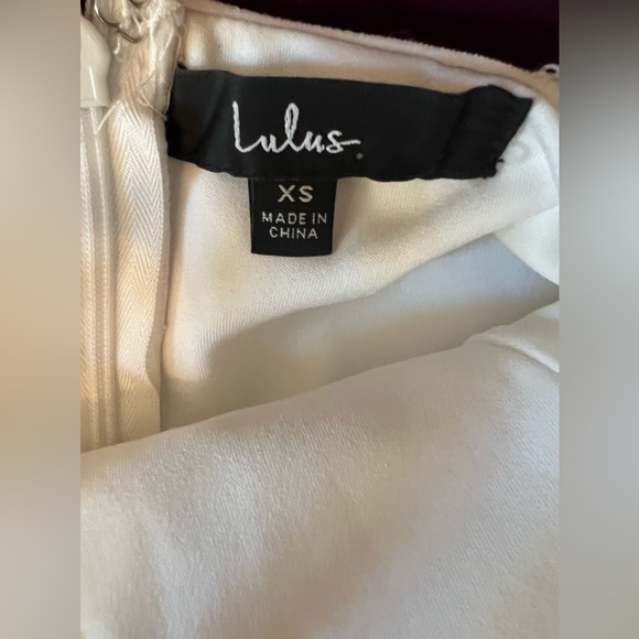 Lulus Size XS Glamorous Spectacle White Sequin Bodice Dress Bachelorette - Picture 5 of 10